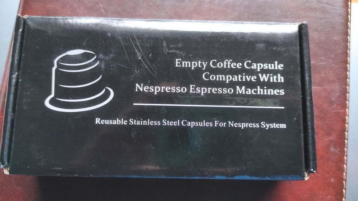 Stalowe kapsułki do nespresso wielokrotnego użytku