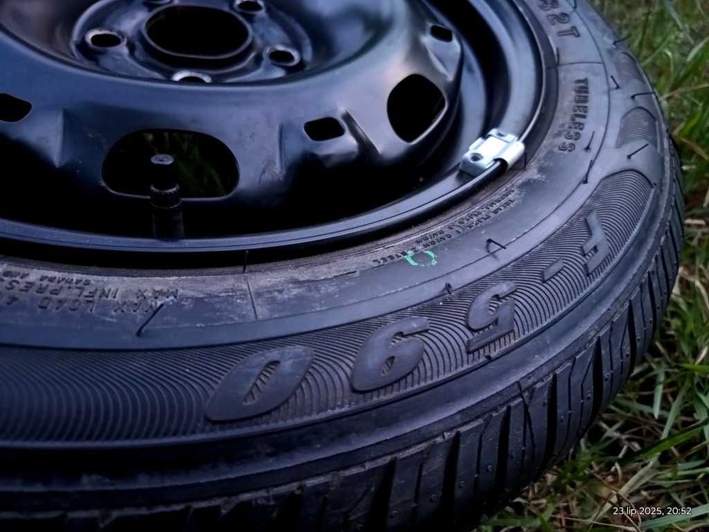 Jak NOWE KOŁO-ZAPAS-14"5x100Ø57 SKODA-SEAT-VW-AUDI Opona 185/60R14~8mm