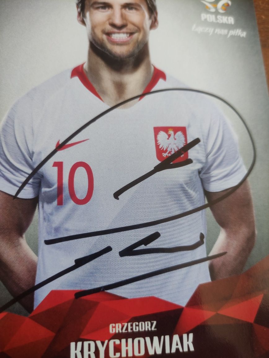 Autograf, podpis - Grzegorz Krychowiak PZPN Piłka Nożna Sport Kolekcja