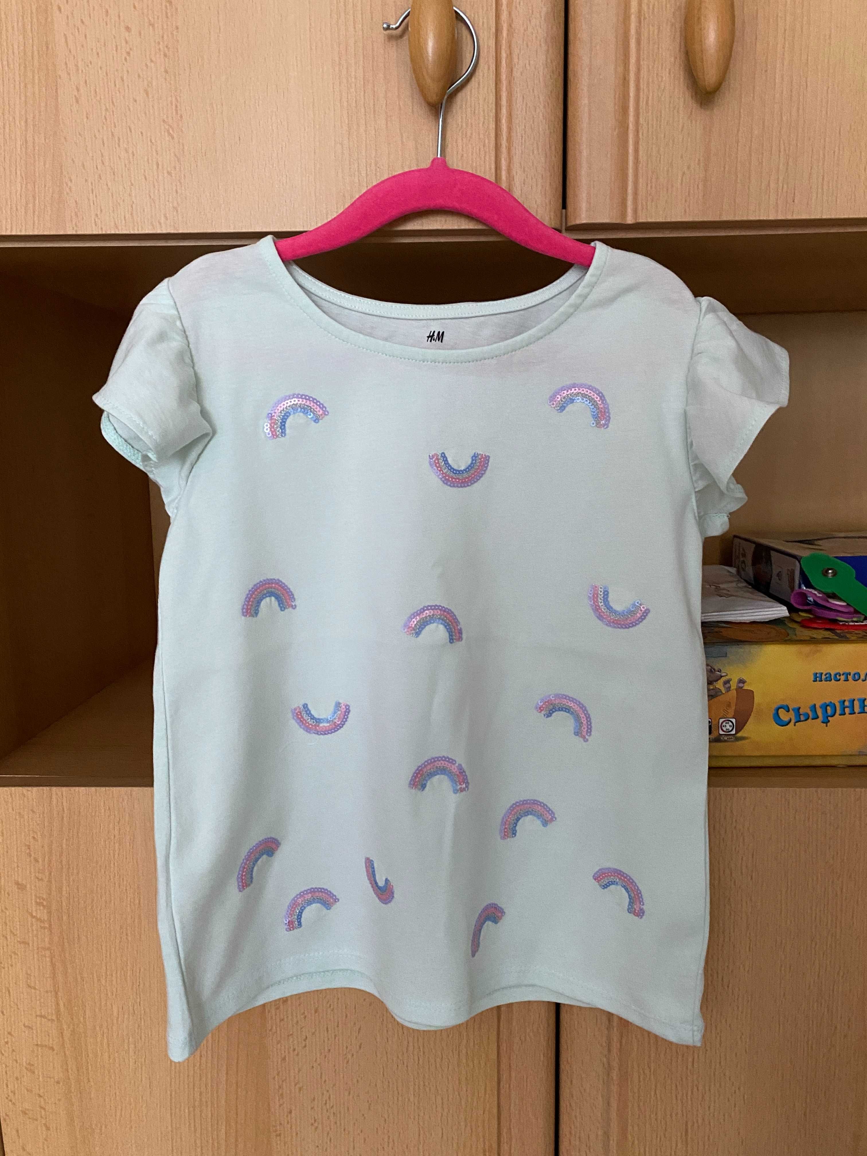 Top z falbankowym rękawem H&M
