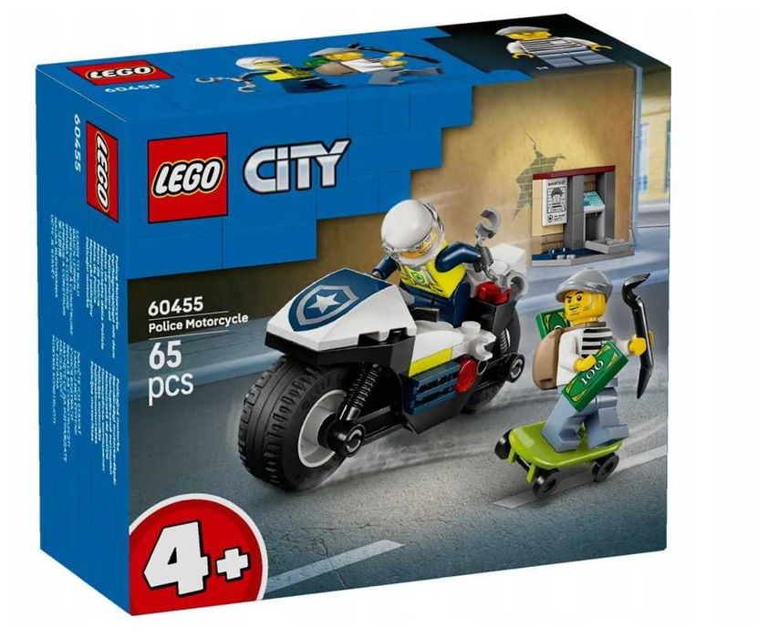 LEGO CITY 60455 POŚCIG na motocyklu policyjnym