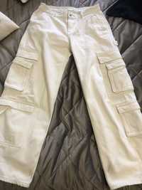 Білі карго джинси H&M