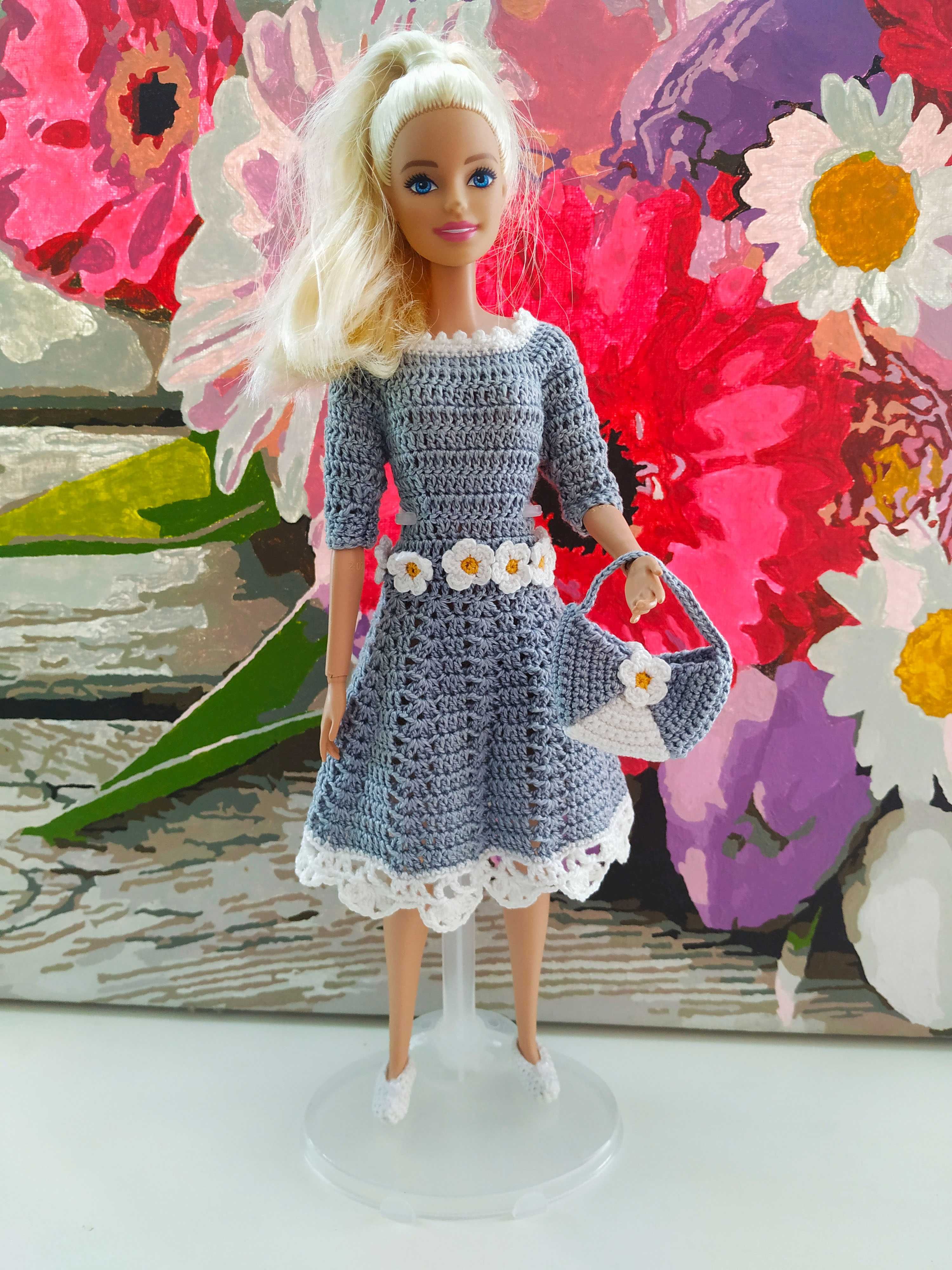 Одежда для куклы Барби: платье, сумочка и балетки