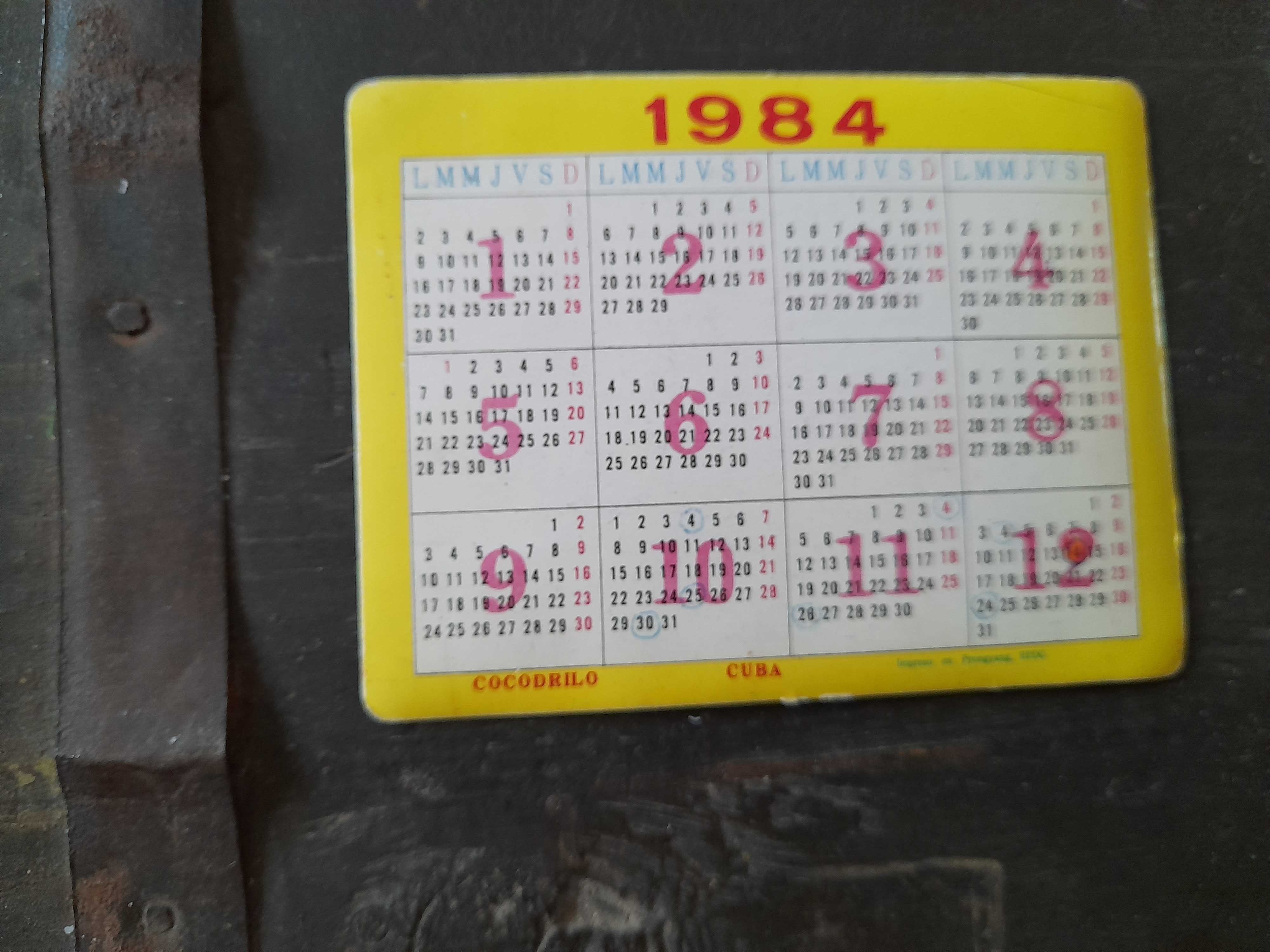 календарики из советской коллекции