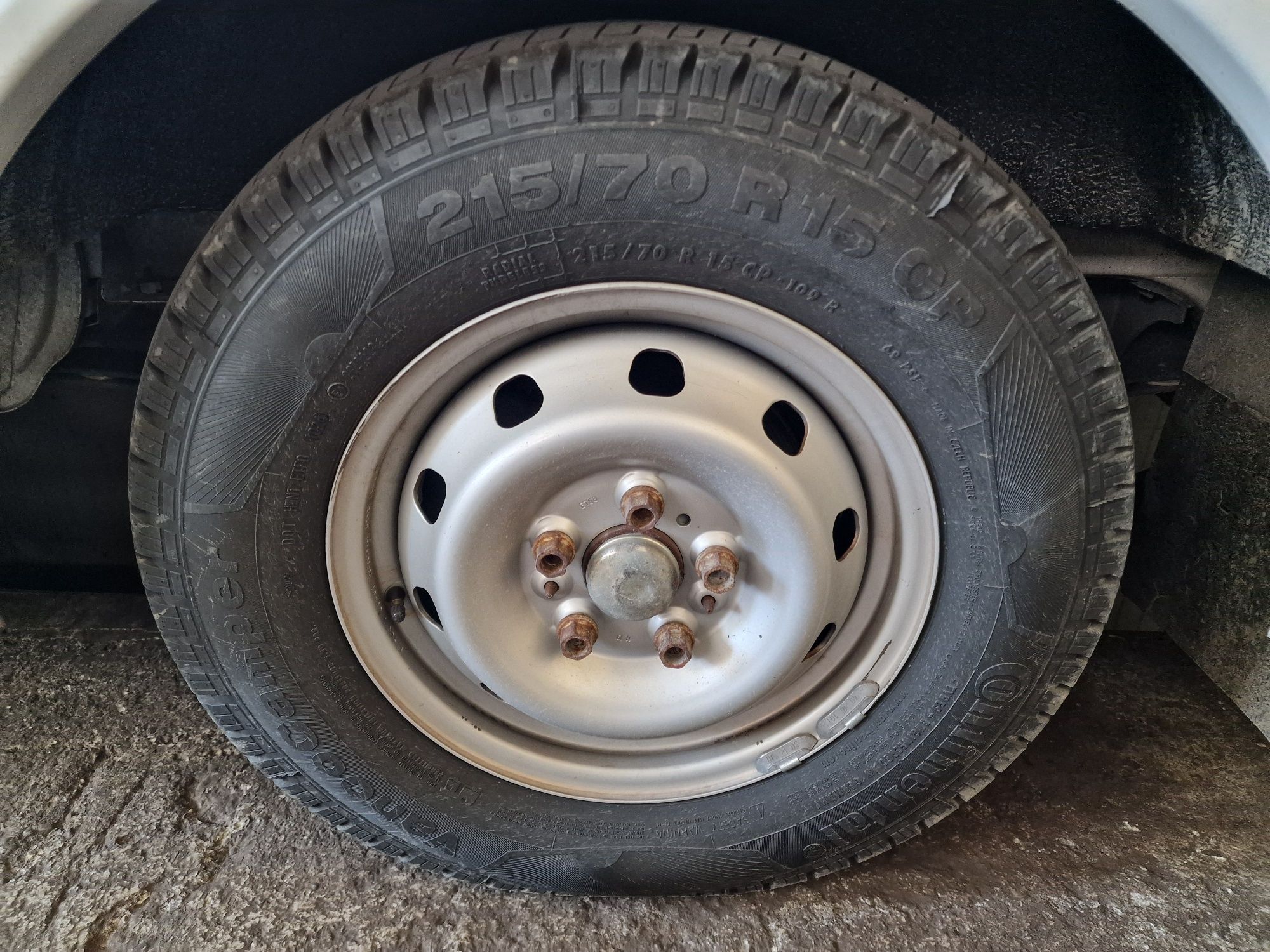 Ducato kamper 215/70R15C Continental VancoCamper opony felgi 5x118