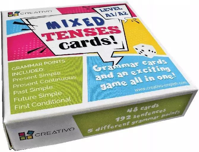 Mixed Tenses Cards. Level A1/A2  Nowa