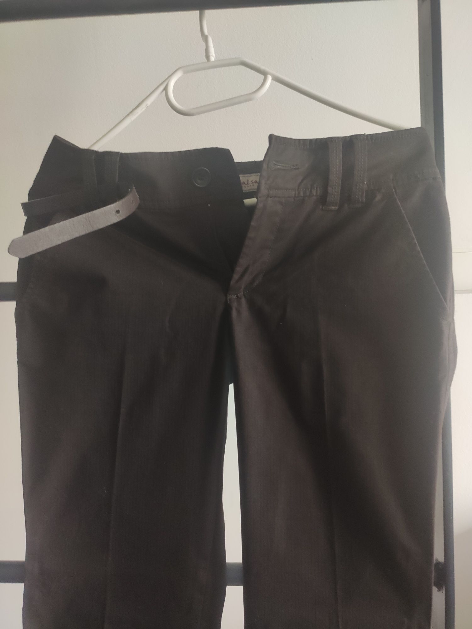 Ciemnobrązowe spodnie Salsa Jeans 26/34