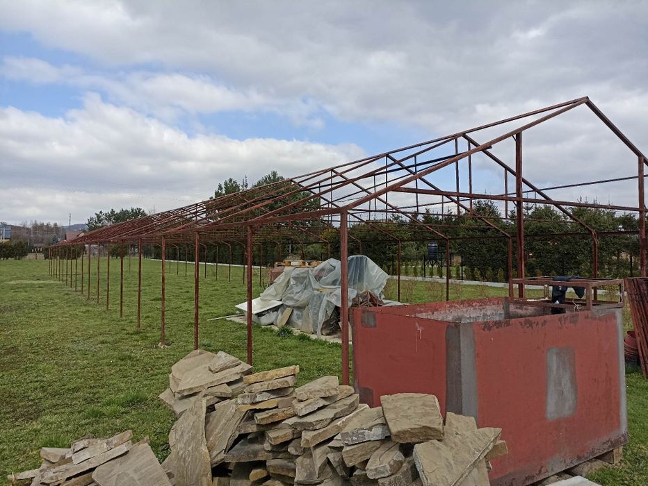 Konstrukcja stalowa szklarnia tunel foliowy folia