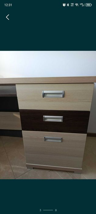 Komplet biurko i łóżko