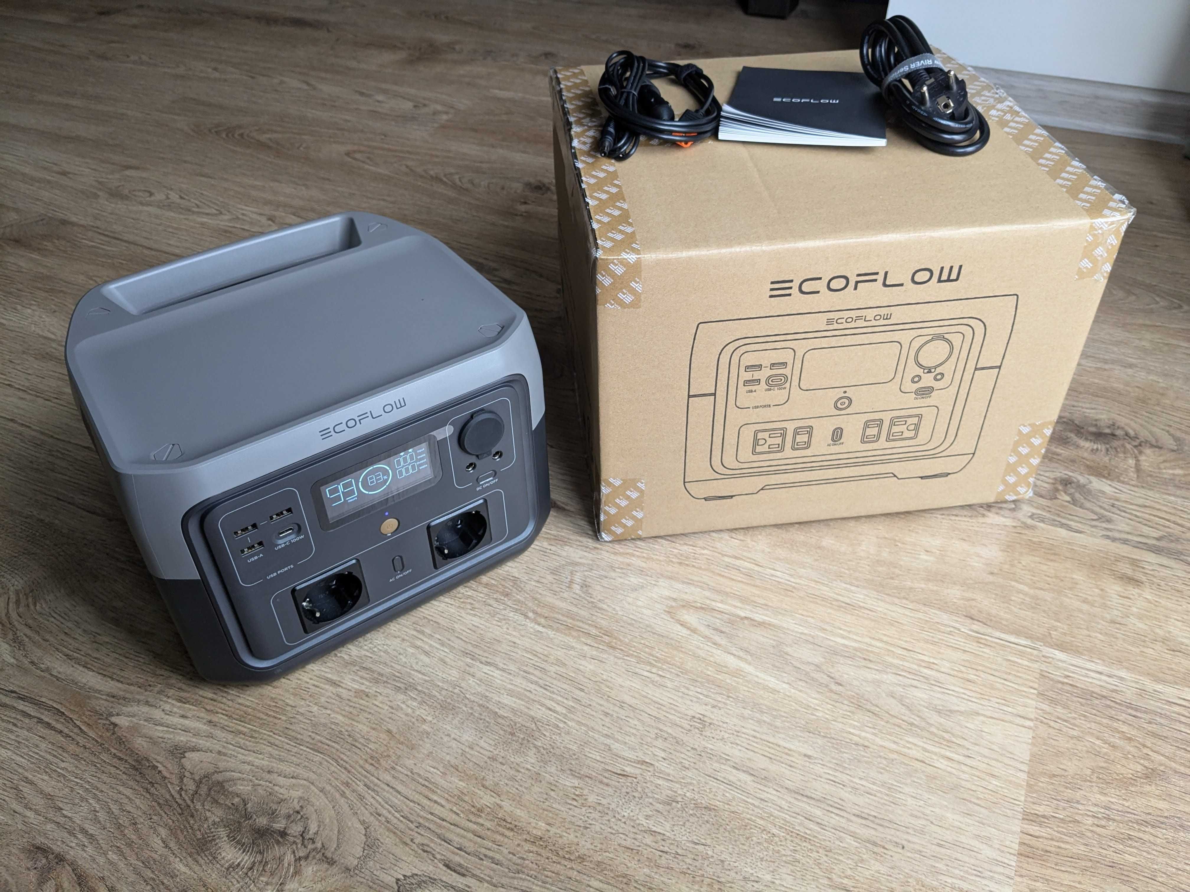 Зарядна станція EcoFlow RIVER 2 Max / 500 Вт / 512 Вт⋅год / EU
