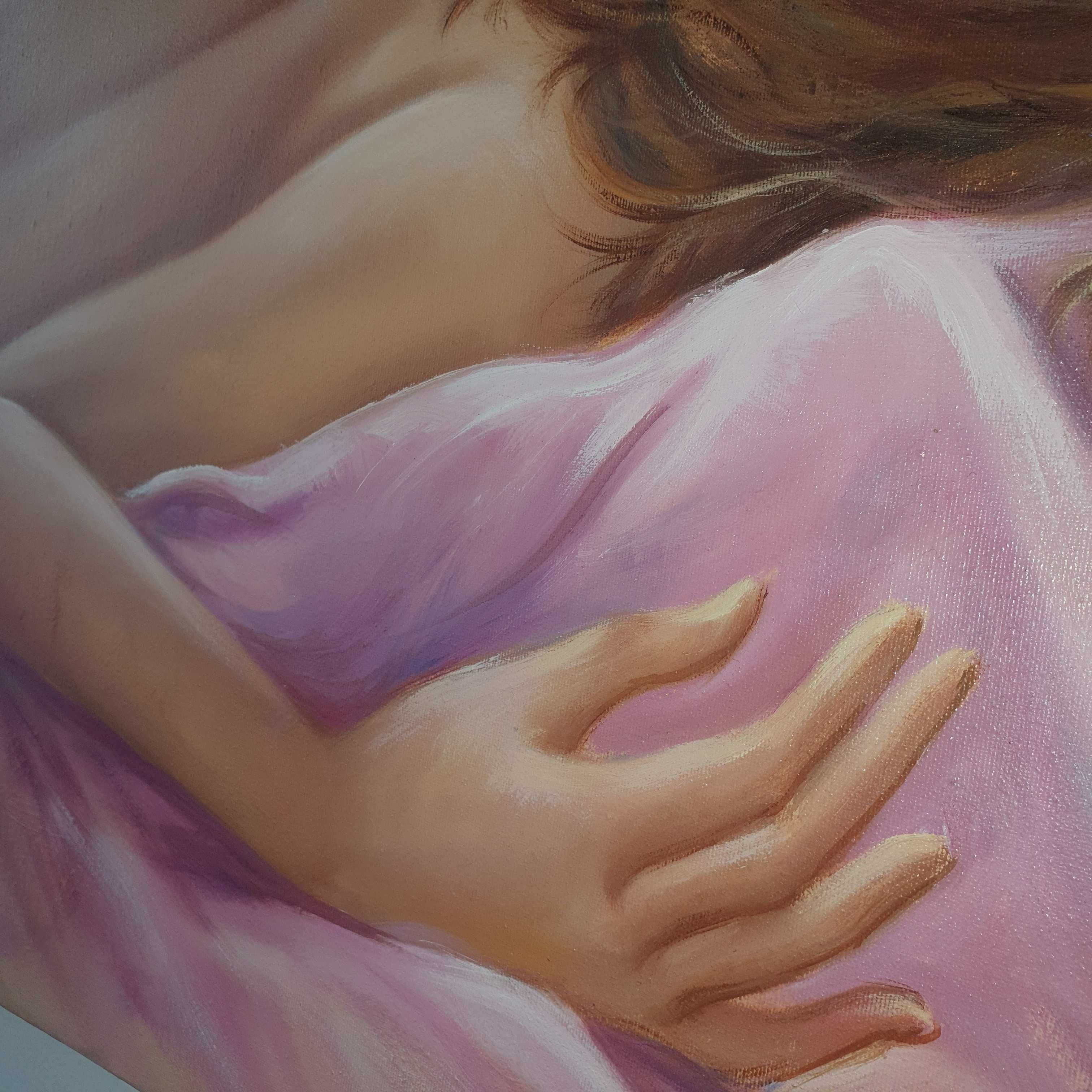 Quadro pintura a óleo mulher nua 1,50 cm X 50 cm