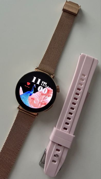 Smartwatch damski różowe zloto