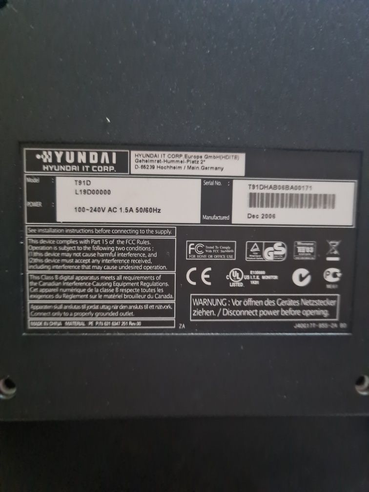 Monitor  do komputera 19 cali