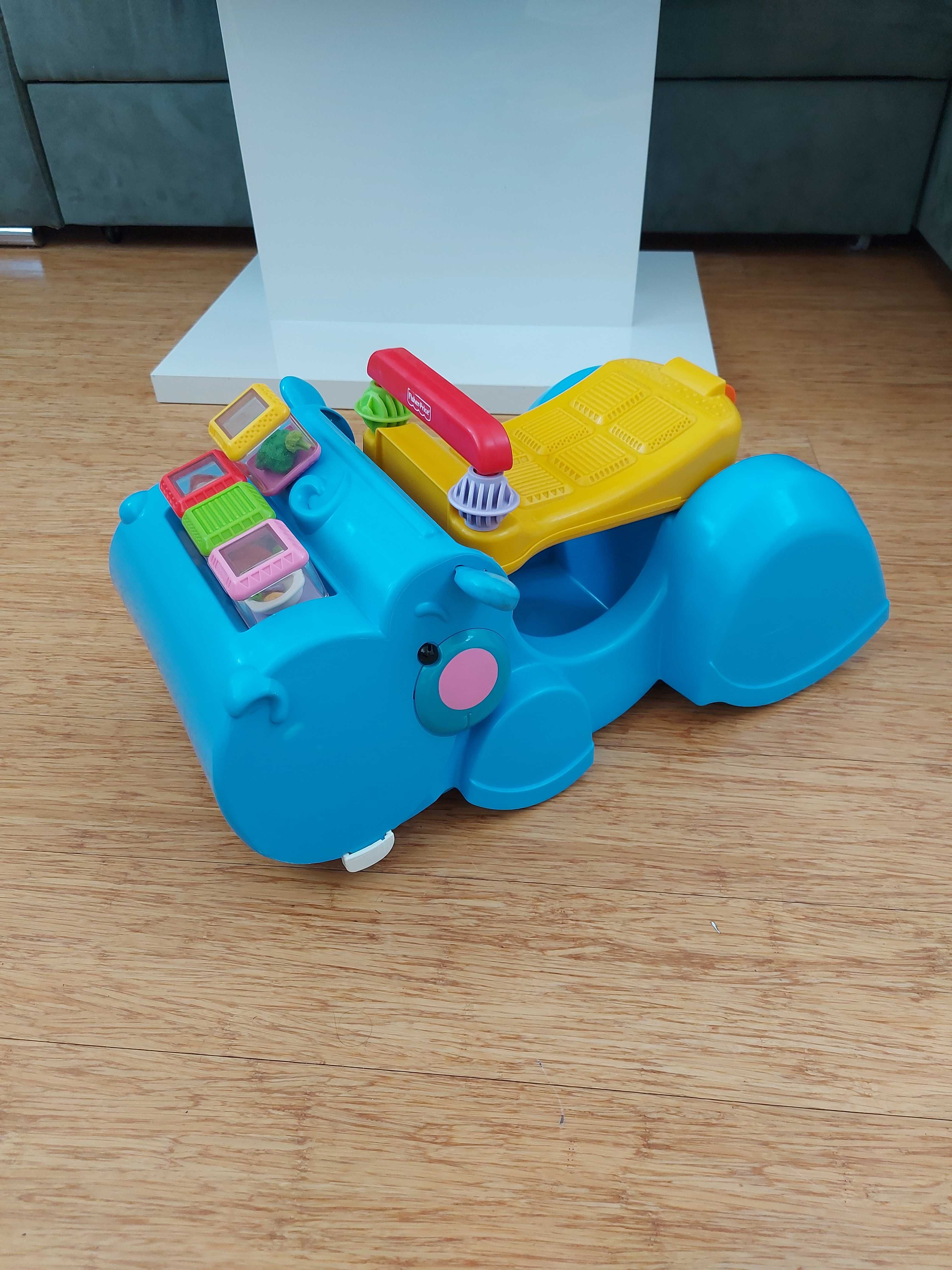 Fisher -price jeździk chodzik hippo