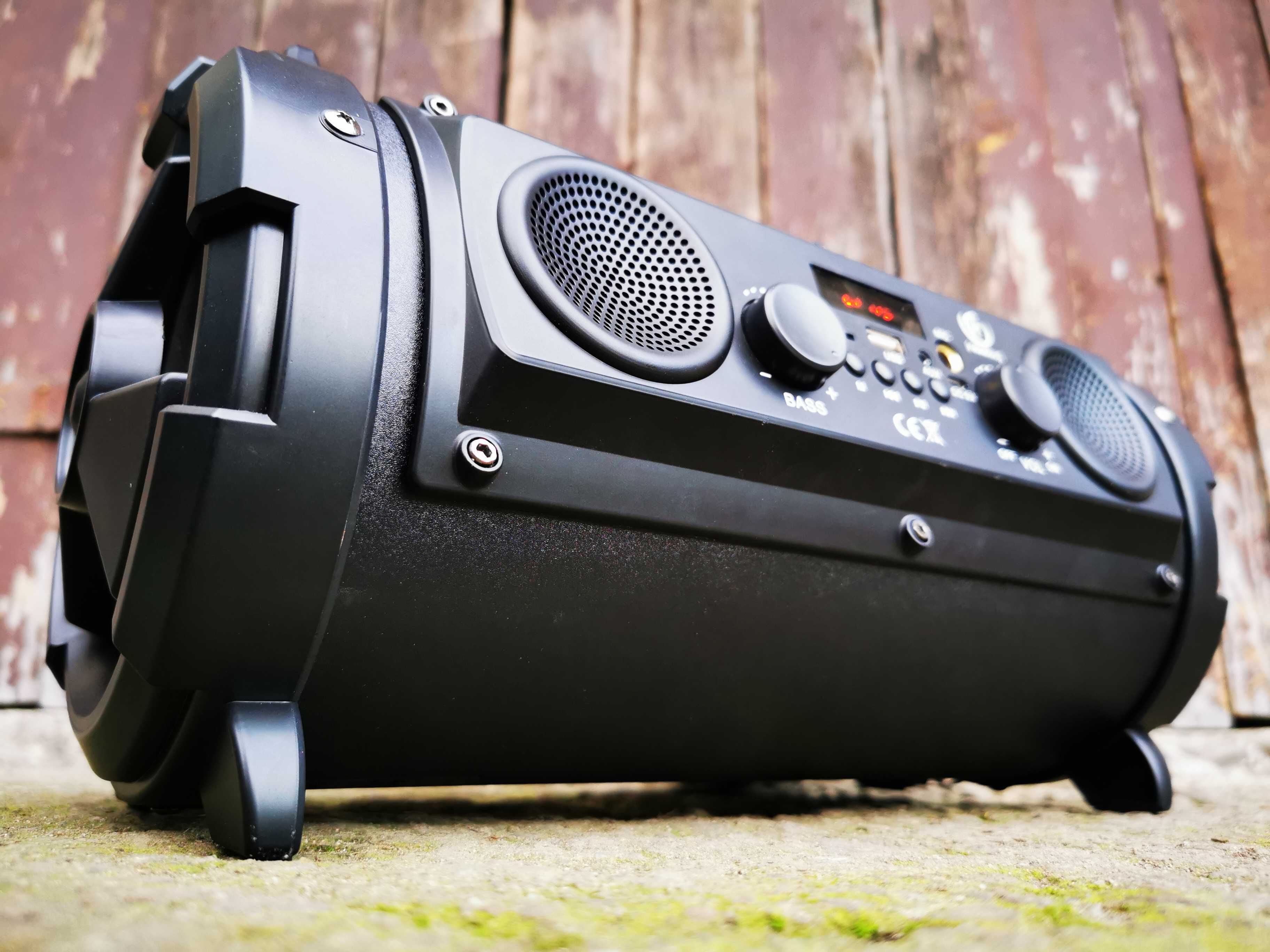 BOOMBOX Subwoofer Głośnik BLUETOOTH Radioodtwarzacz MP3 Tuba Karaoke