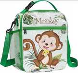 Torba Termiczna na Lunch dla Dzieci Lunchbox z Uchwytem Małpka