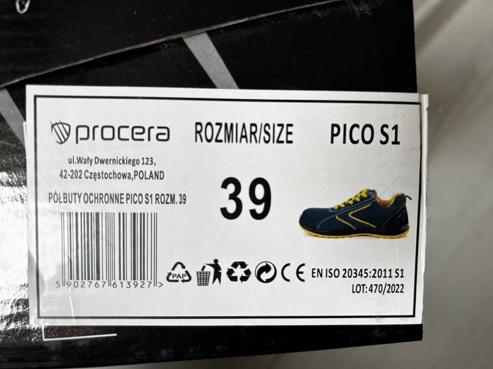 Półbuty robocze Pico S1 Procera