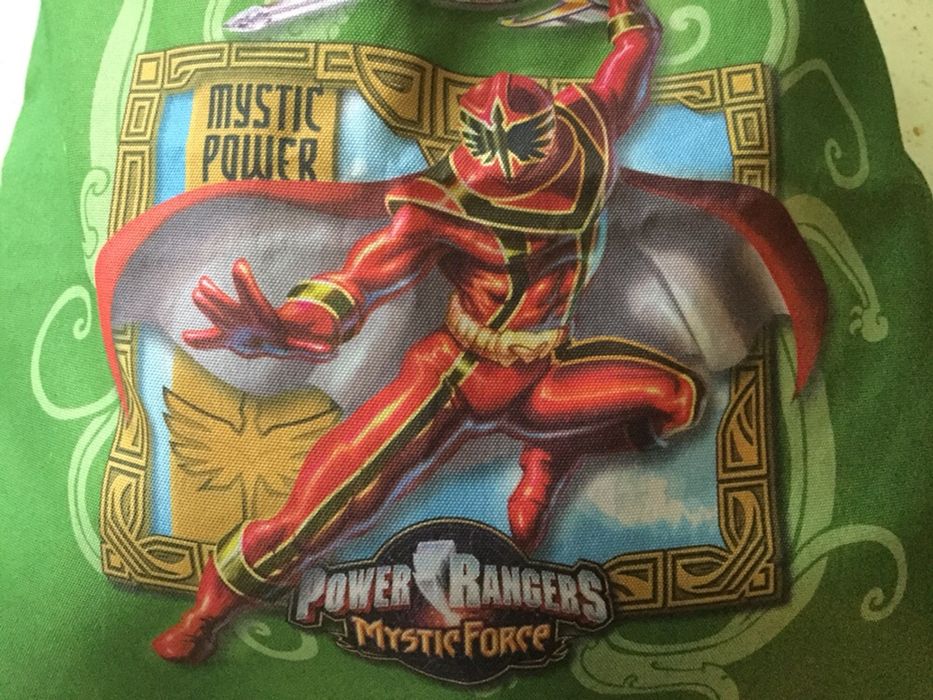 Worek na buty lub na plecy z POWERRANGERS - 20 złotych mocny materiał