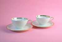 2 filiżanki porcelana bawaria retro vintage duo