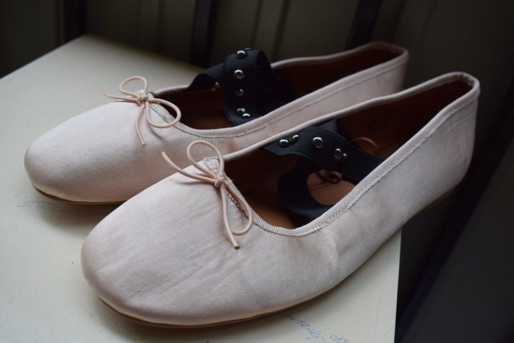летние туфли балетки лодочки сандалии H&M р.41 26.5 см