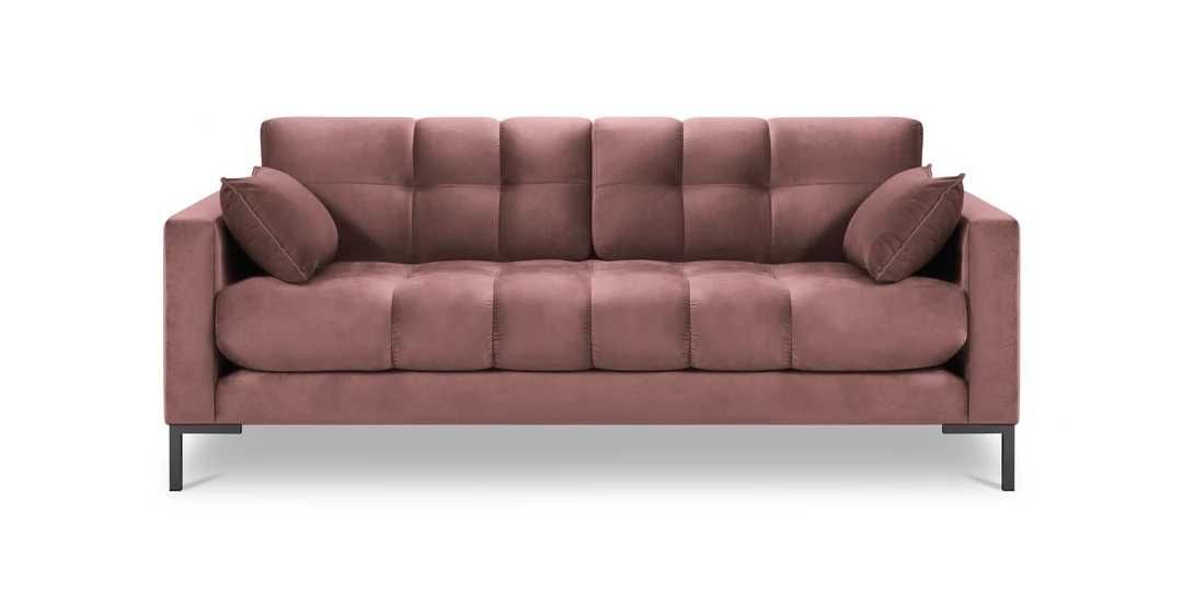 Sofa 2 osobowa, różowa