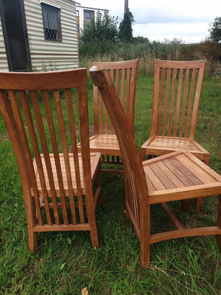 Krzesła drewno palisander