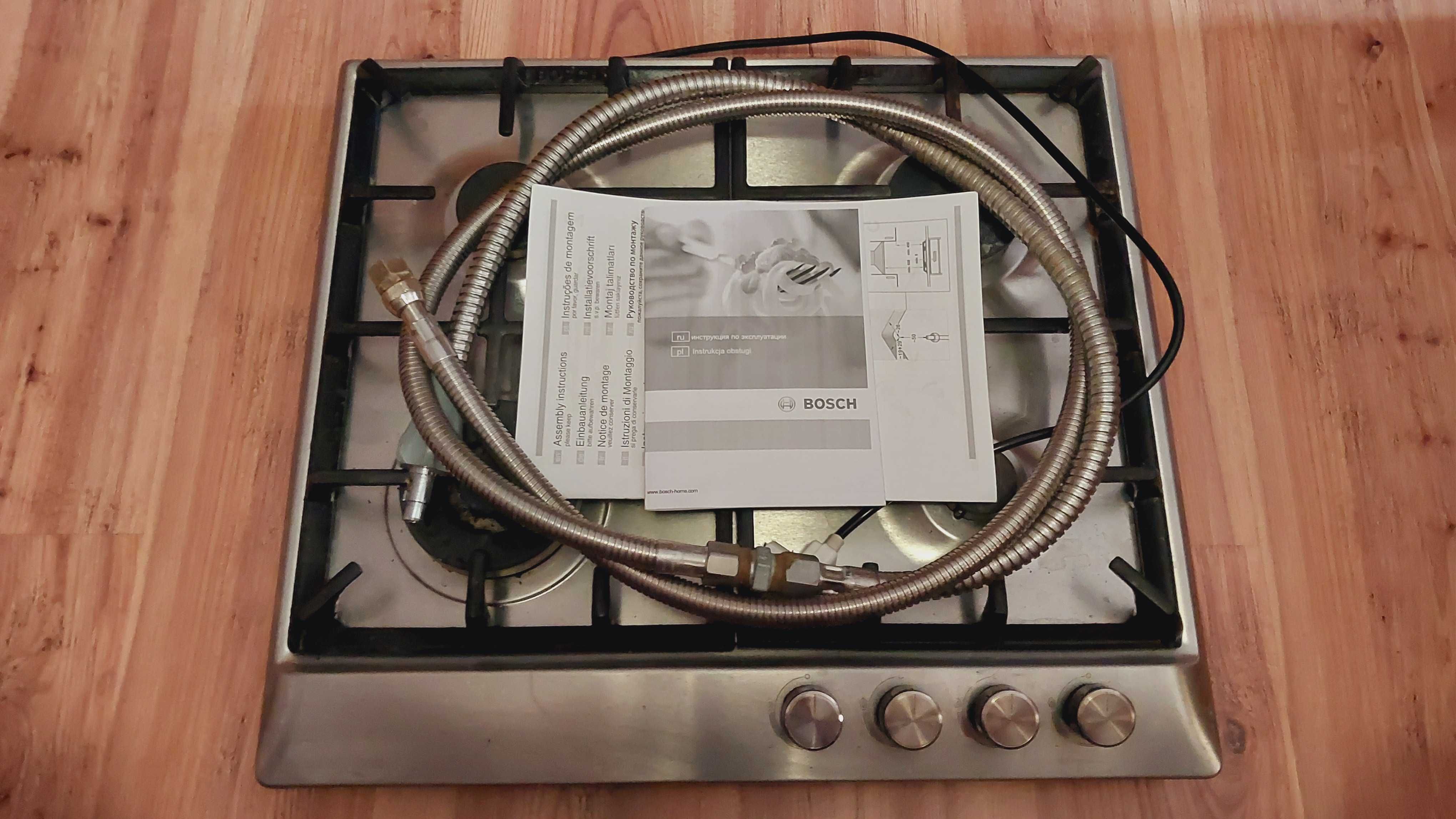 Płyta gazowa BOSCH PCH615B90E 60cm + wąż gazowy 250cm i szybkozłącze.