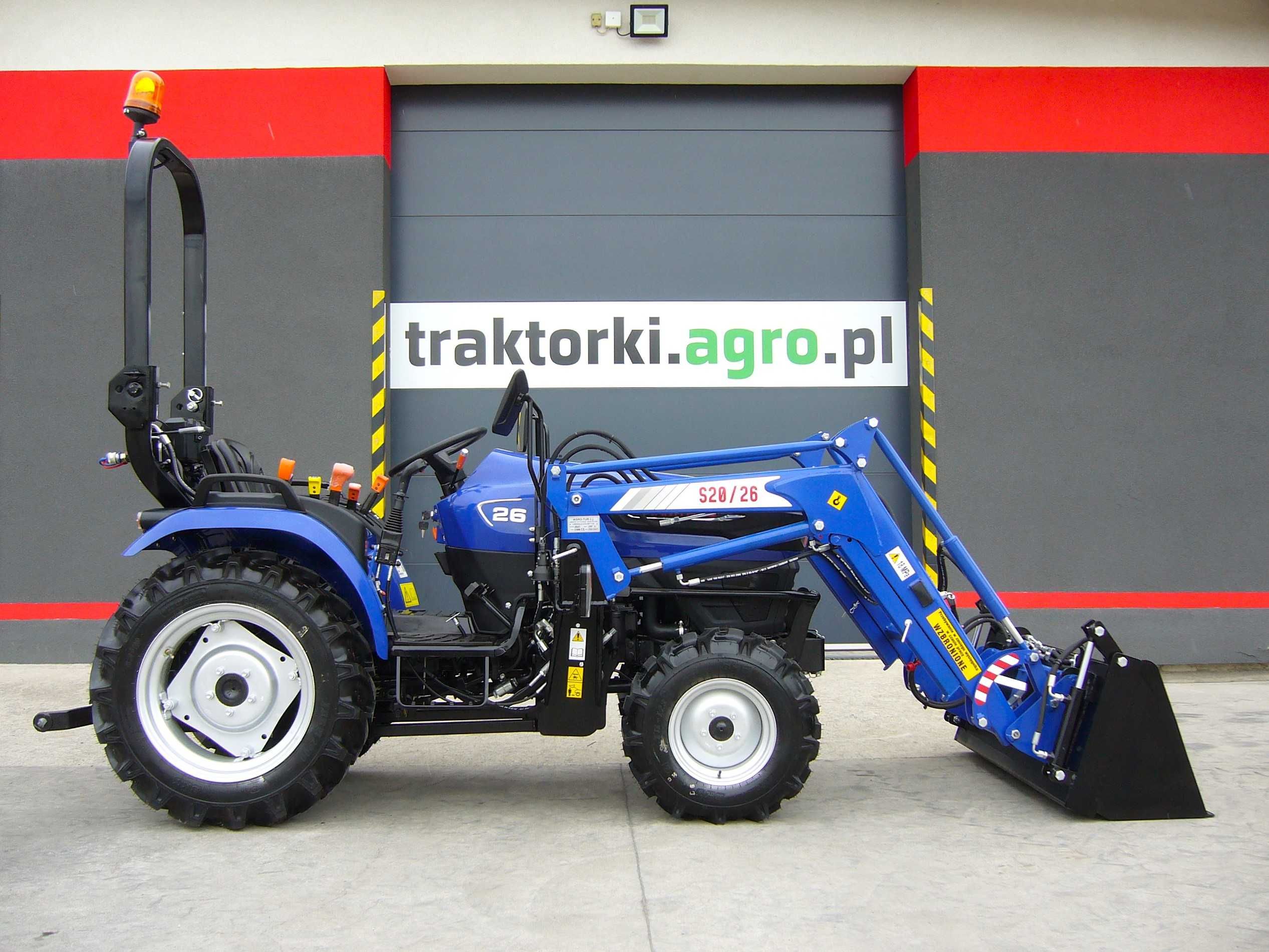 Mini Ciągnik Kompaktowy FARMTRAC 26 z TUR, 25KM, traktorkiagropl