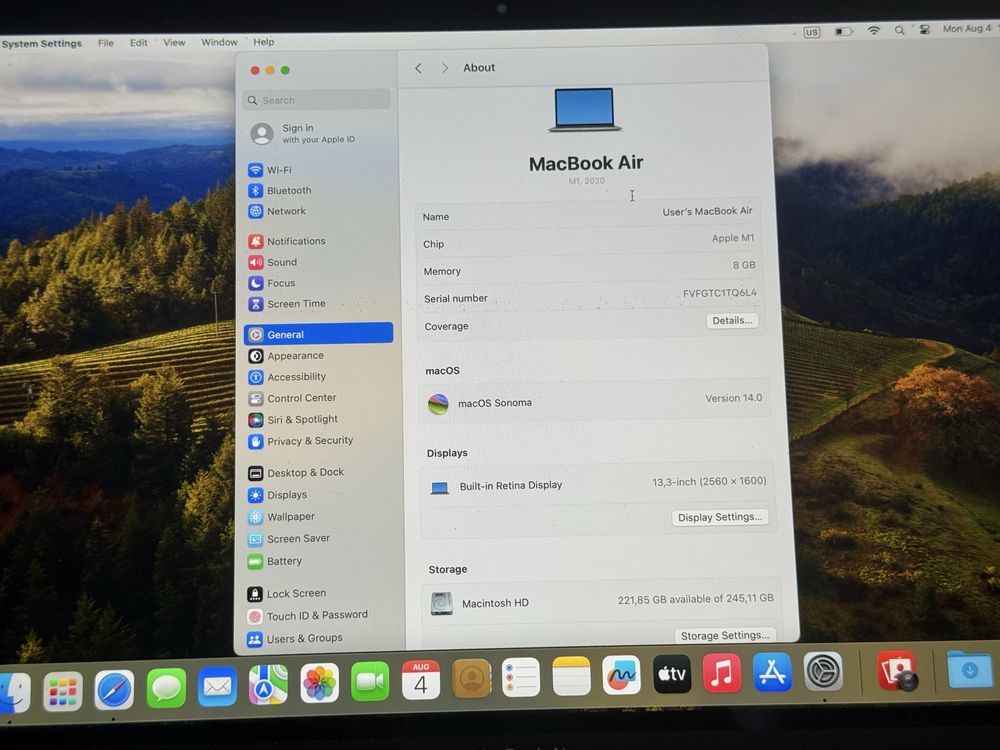 Apple macbook air M1