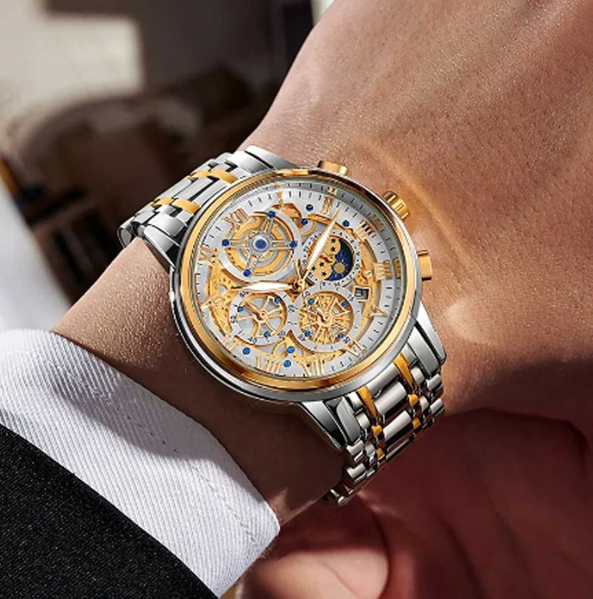 Relógio Quartzo, Design de Luxo, para Homem (NOVO) = 40 euros