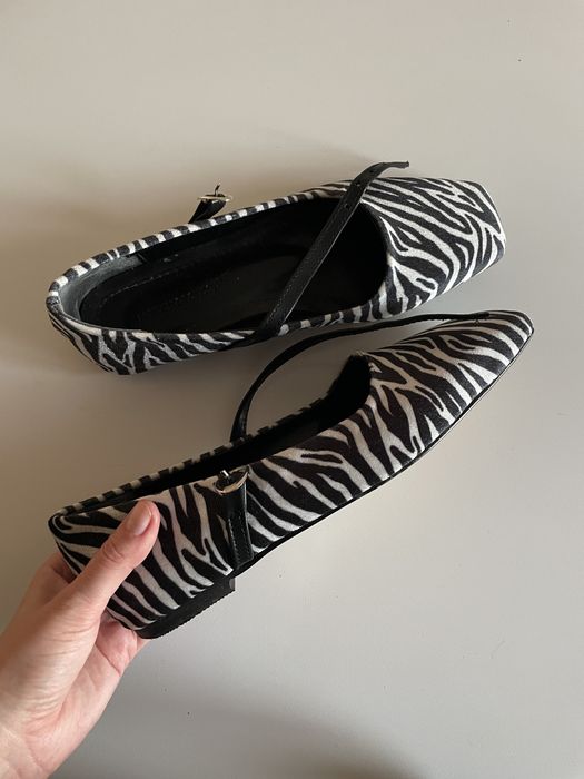 балетки мері джейн mary jane з ремінцями зебра
