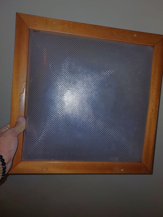 Candeiro de tecto quadrado