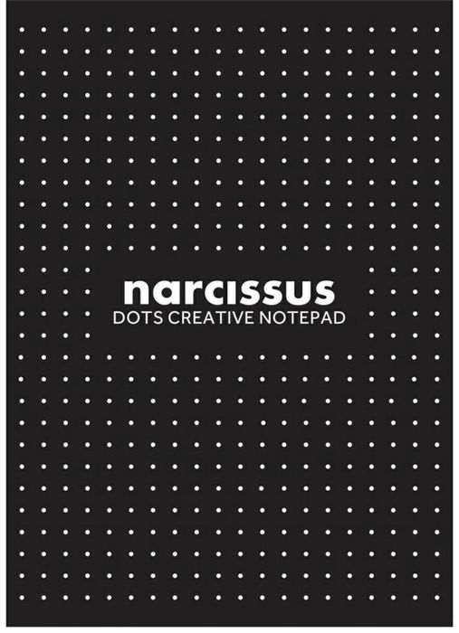 Blok A4/60K Narcisuss kropki czarny (6szt) Narcissus folia,305x215 mm