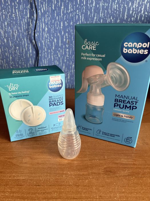 Продам ручний молоковідсмоктувач з упаковкою прокладок для грудей