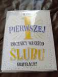 Karta na I rocznicę ślubu