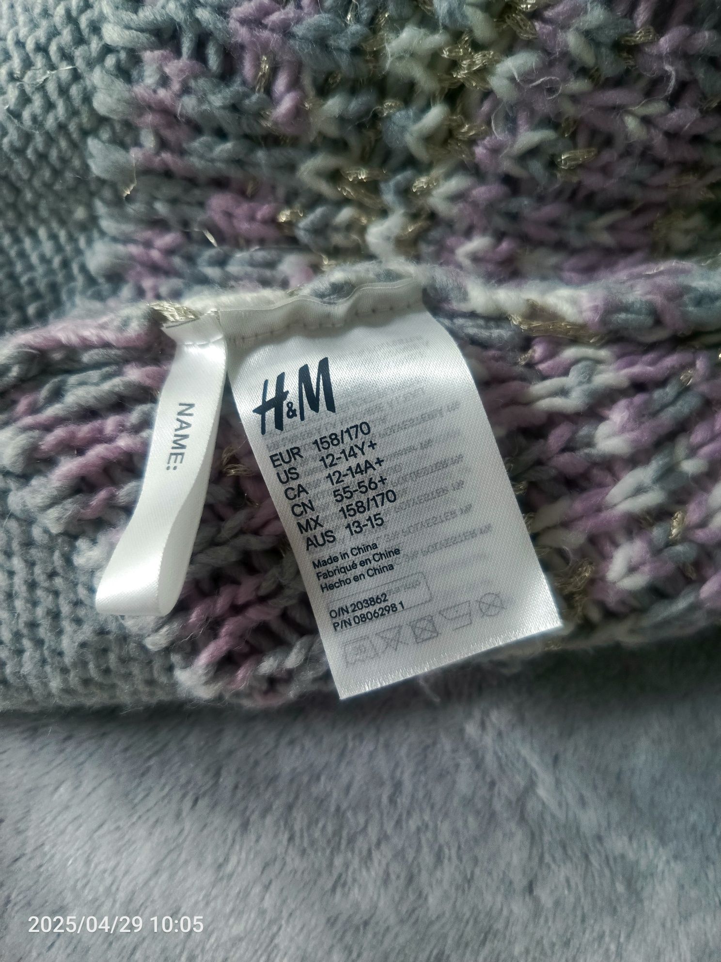Ponczo narzutka h&m 158 164