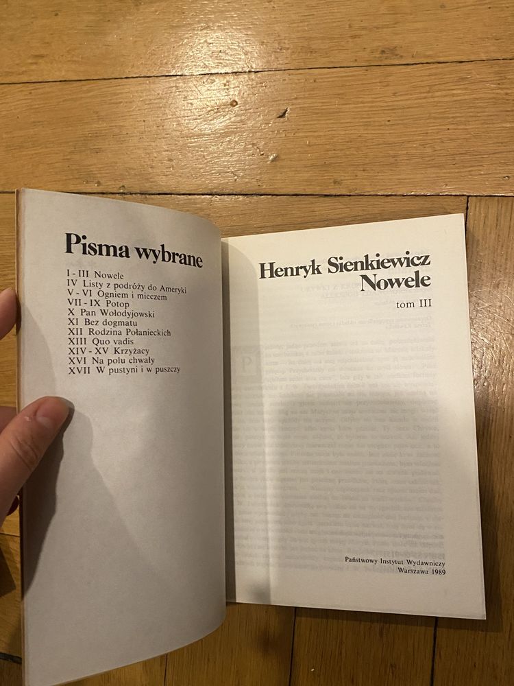 Henryk Sienkiewicz Nowele tom 3