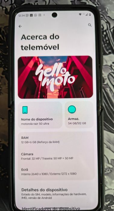 Motorola RAZR 50 ultra 12GB 512GB