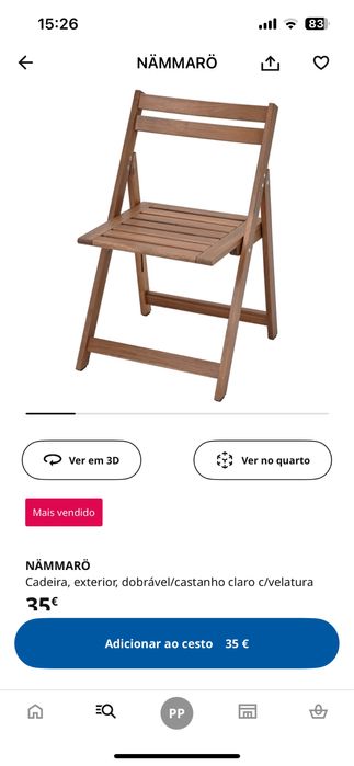 Cadeiras de madeira Ikea