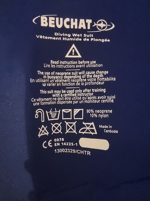 Calças de mergulho Beuchat 5mm