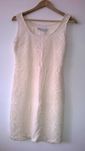 Vestido branco - crochet - S