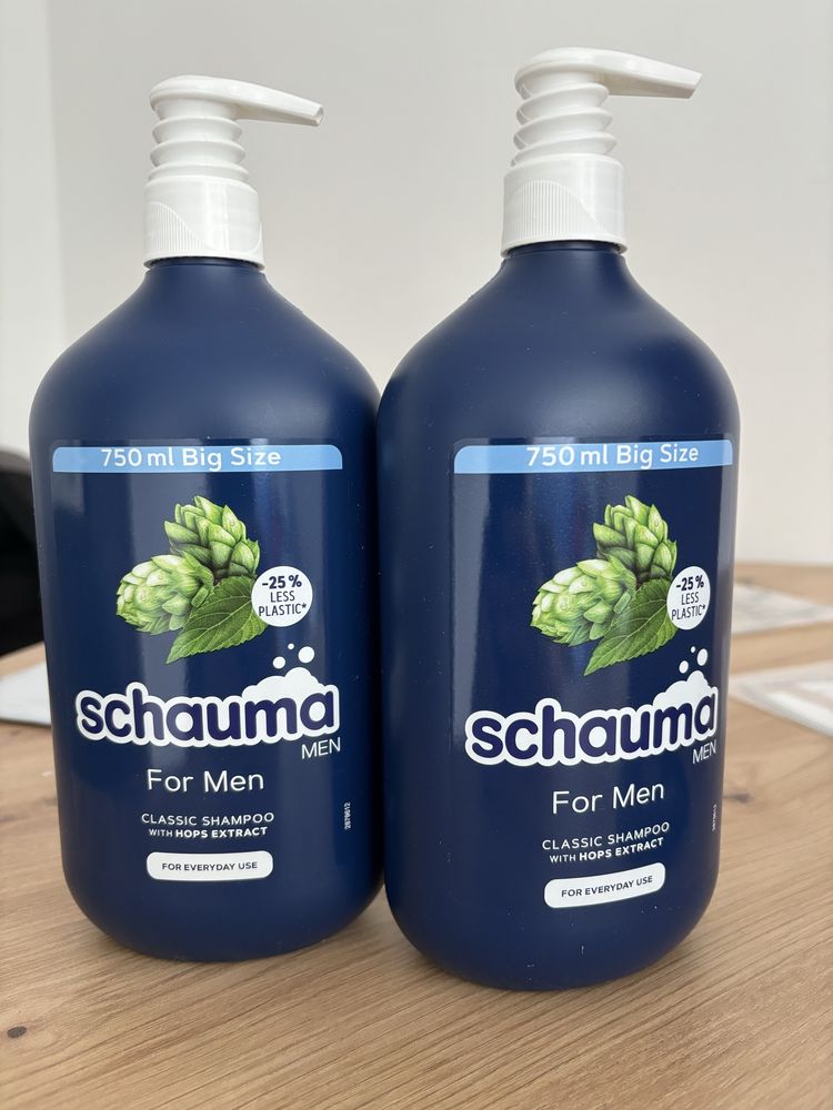 2x Schauma for men 750ml