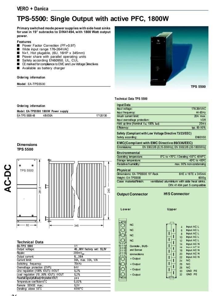 Блок питания TPS-5500