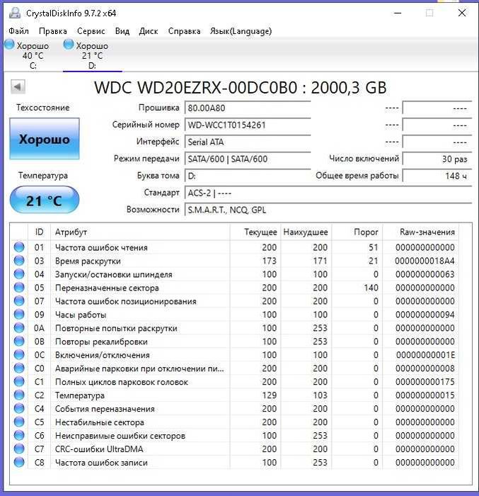 Жорсткий диск WD Green 2 ТБ