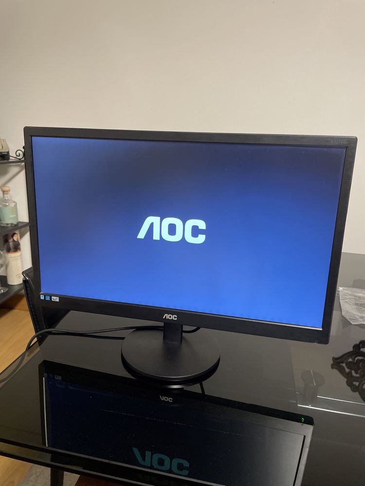 Monitor 21.5” LCD AOC - E2270Swn (FHD - 60Hz) + Adaptador VGA HDMI