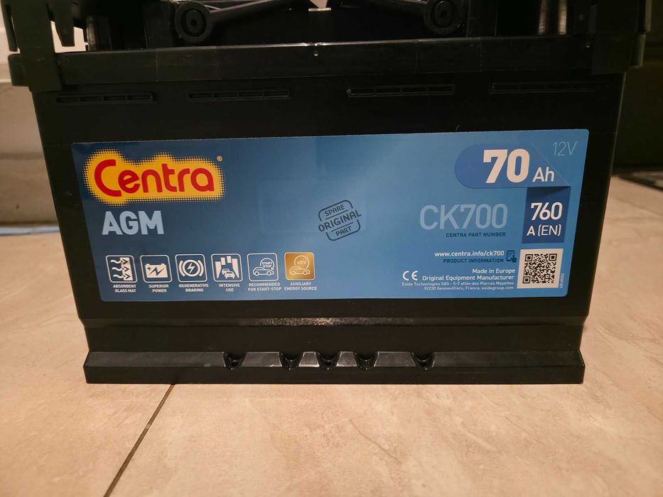 Centra Start-Stop AGM CK700 70 Ah / 760 A