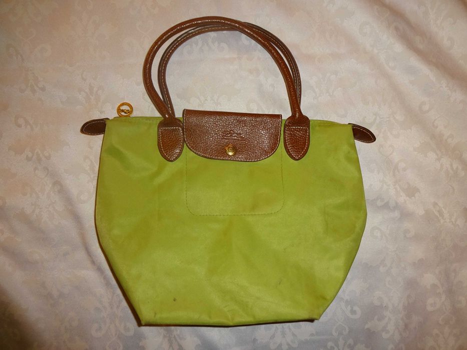 LONGCHAMP zielona / brązowa torebka