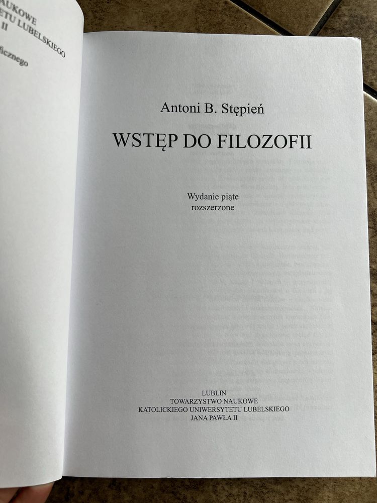 Wstęp do filozofii wydanie 5