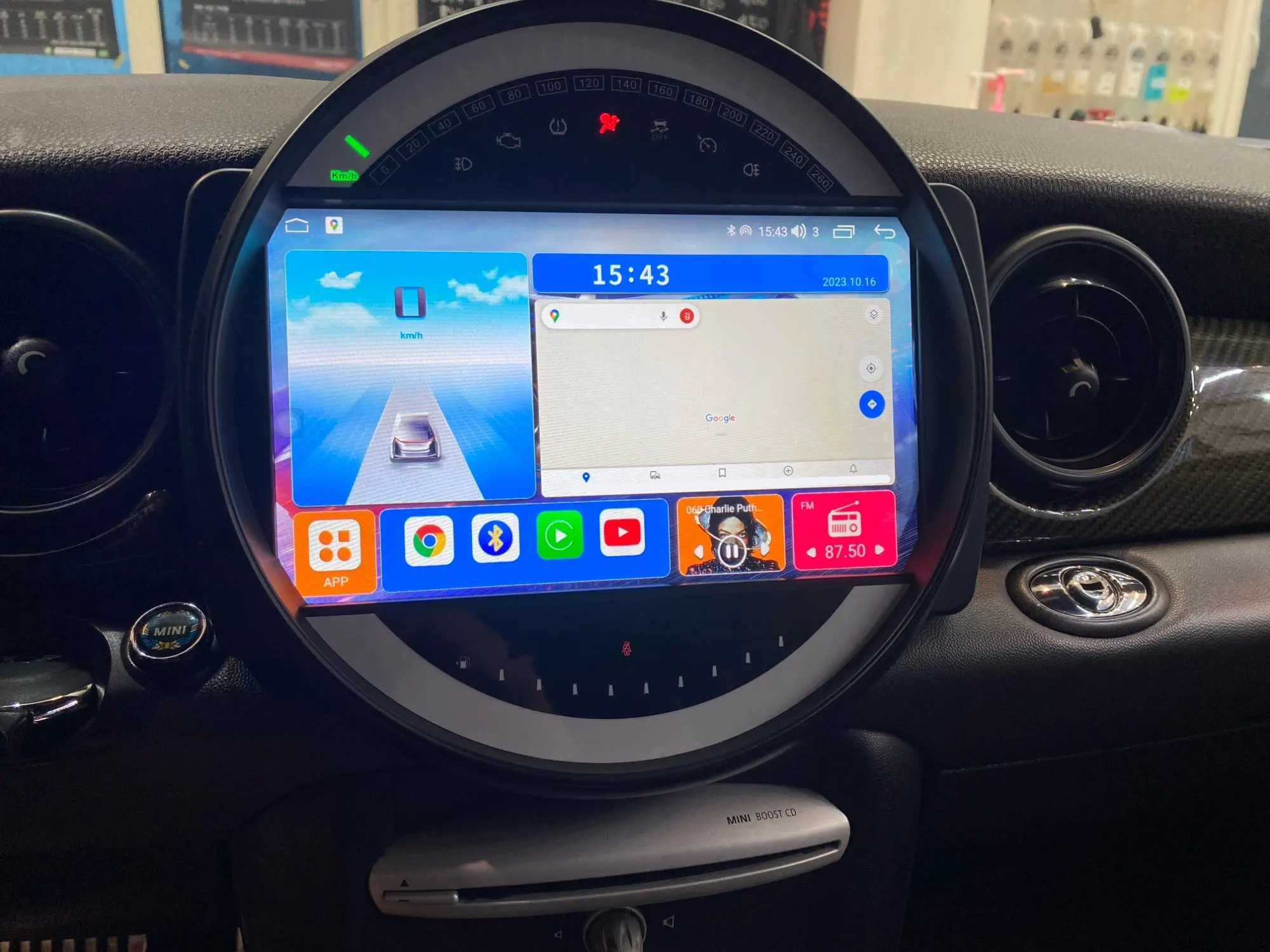 (NOVO) Rádio 2DIN 9" • MINI Cooper • (2006 a 2015) • Android [4+32GB]