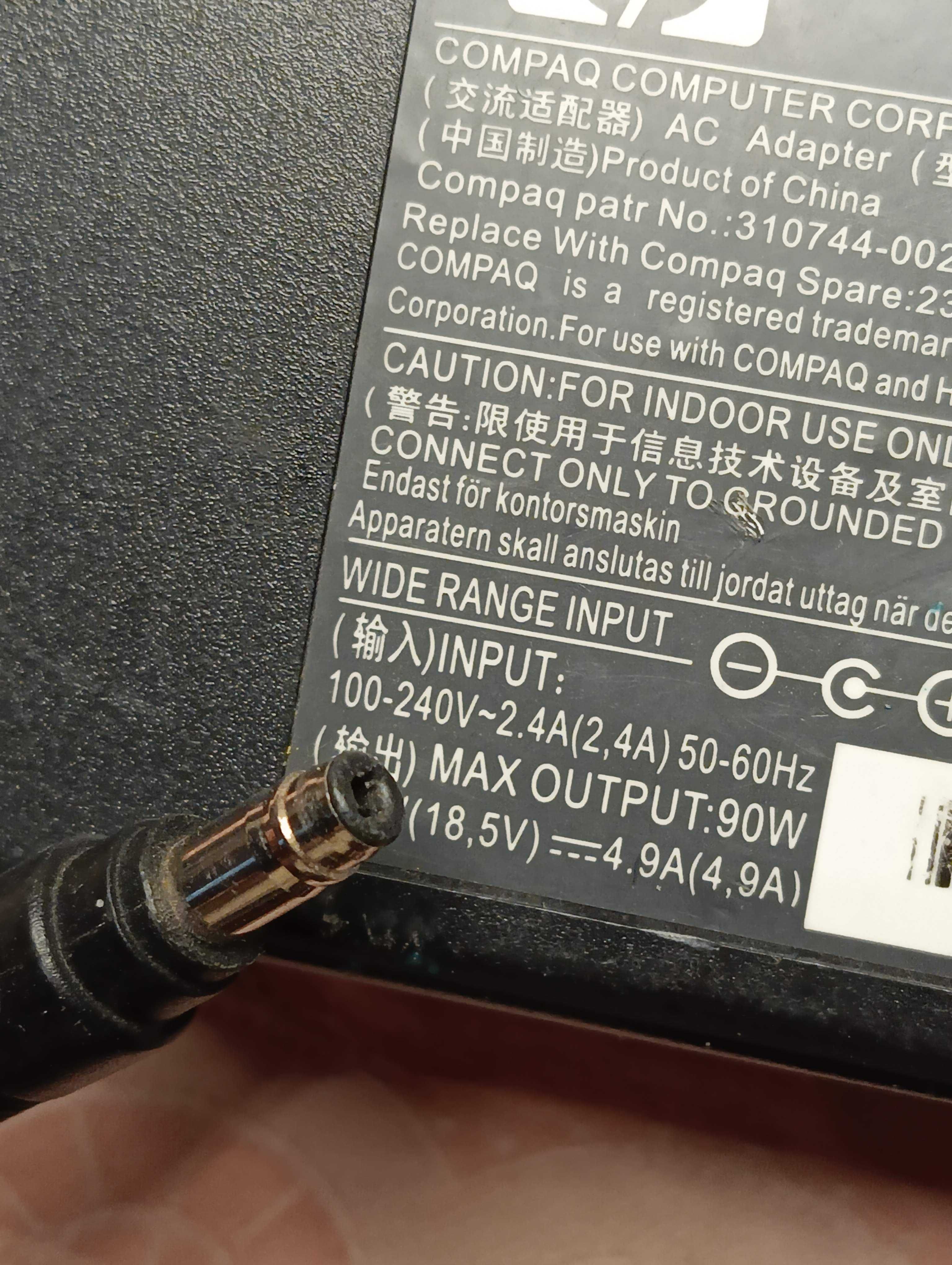 Блок живлення питания 18.5V 4.9A диаметр штекера 4.8×1.7мм